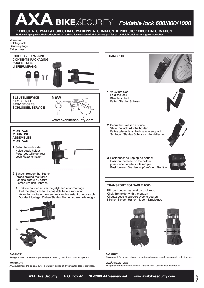 Imagen de la primera página del manual del dispositivo Foldable 800