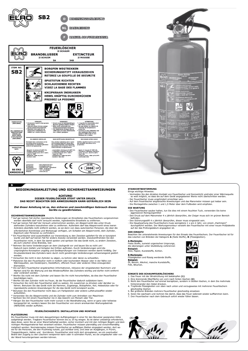 Imagen de la primera página del manual del dispositivo SB2