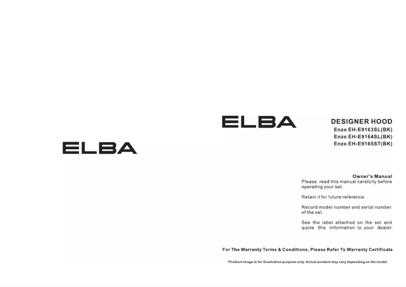 Imagen de la primera página del manual del dispositivo ENZO EH-E9165ST(BK)