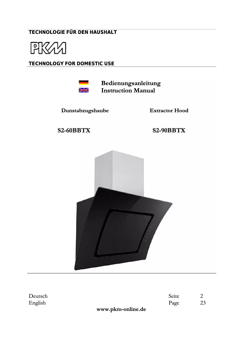 Imagen de la primera página del manual del dispositivo S2-90BBTX