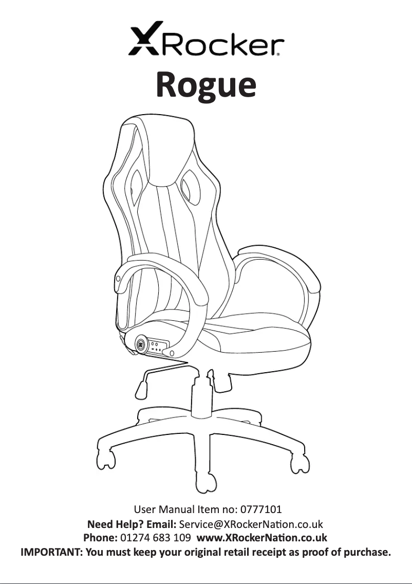 Página 1 del manual Manual de usuario X Rocker Rogue