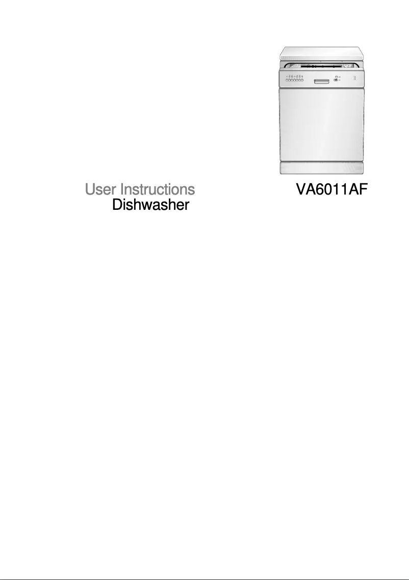 Página 1 del manual Manual de usuario Atag VA6011AF