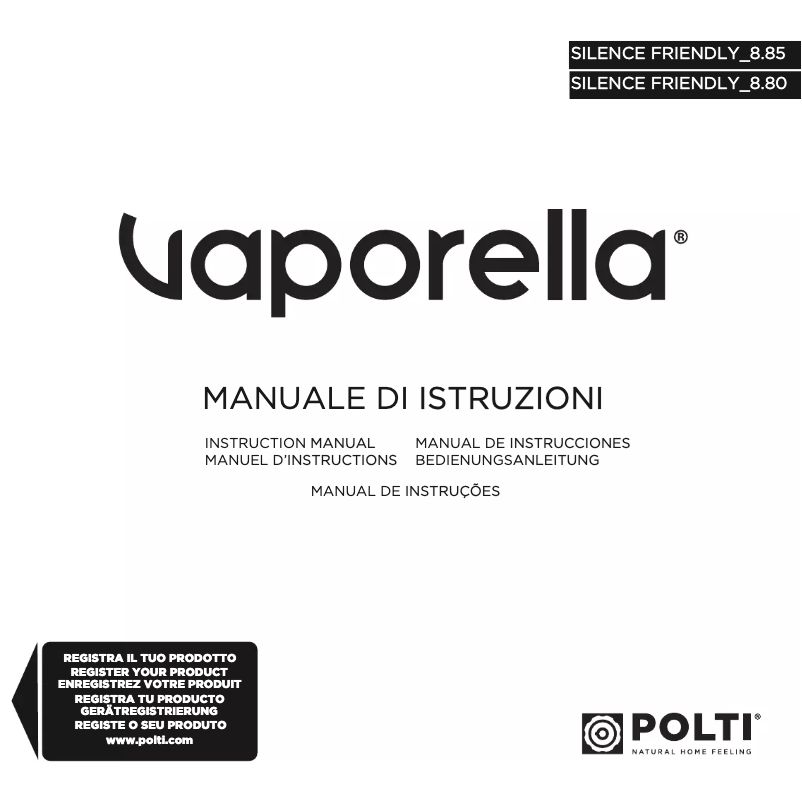 Página nº 1 - Manual de usuario Polti Silence Friendly 8.80