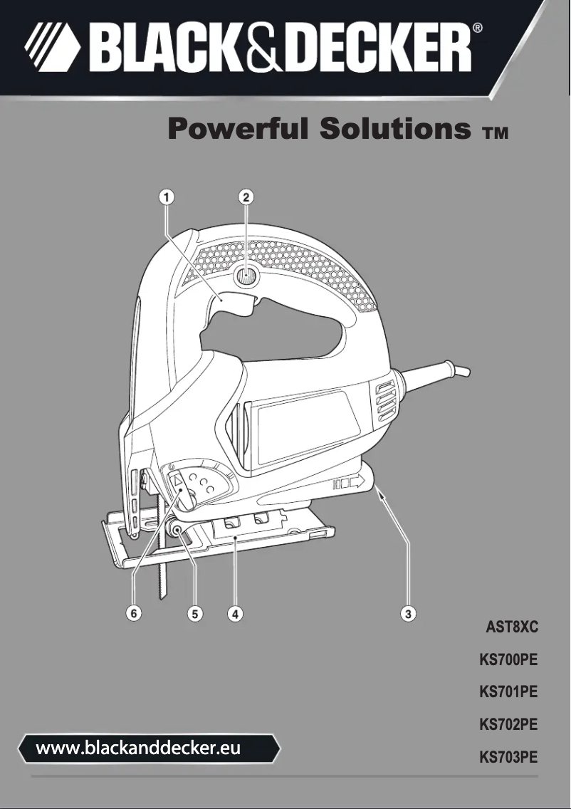 Página nº 1 - Manual de usuario Black & Decker AST8XC