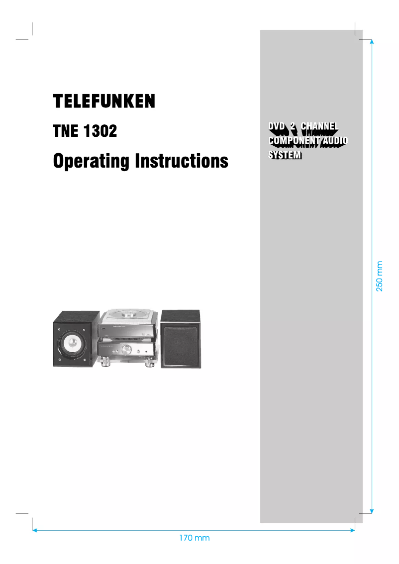 Página 1 del manual Manual de usuario Telefunken TNE 1302