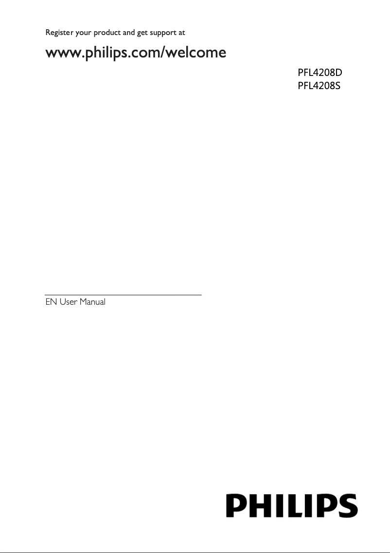 Imagen de la primera página del manual del dispositivo 46PFL4208D