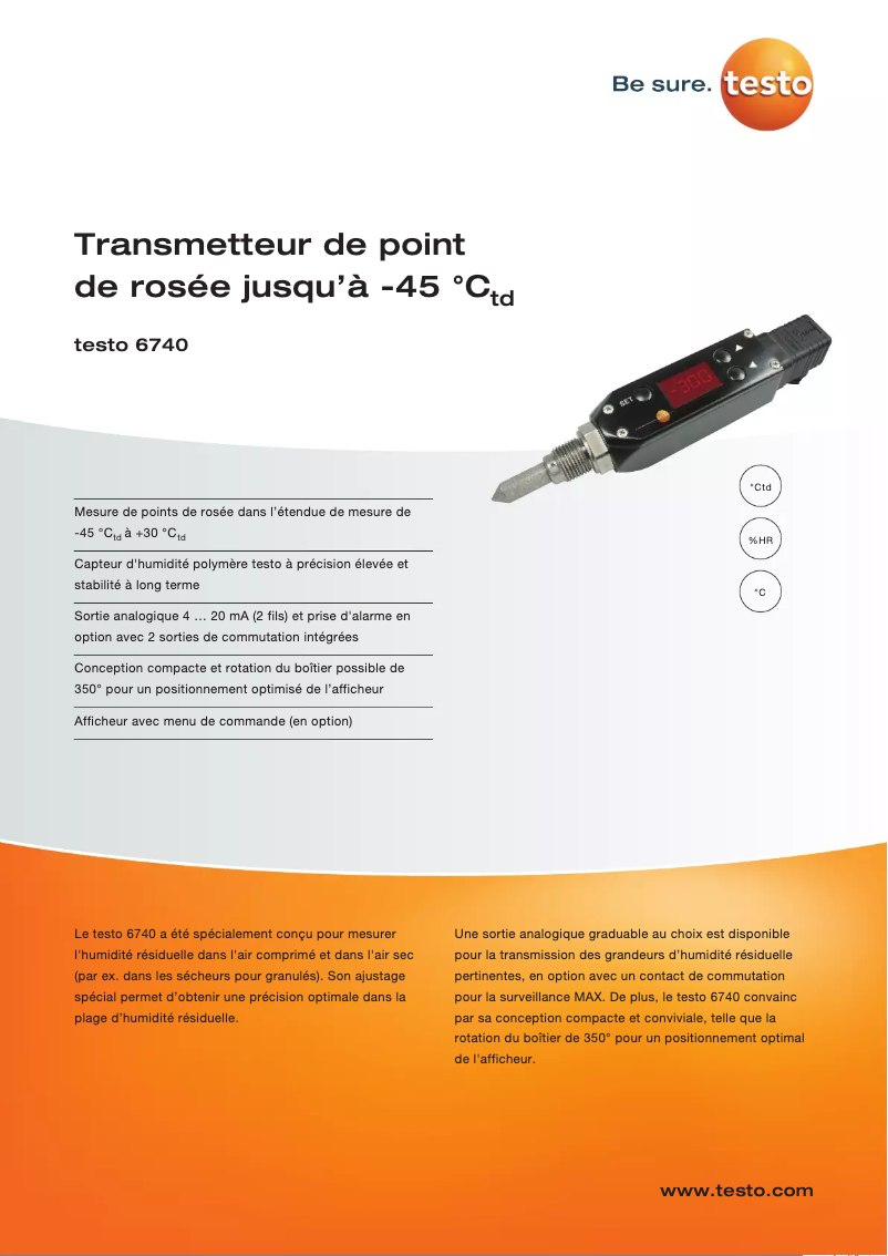 Página 1 del manual Manual de usuario Testo 6743