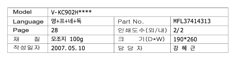 Imagen de la primera página del manual del dispositivo V-KC902HTM