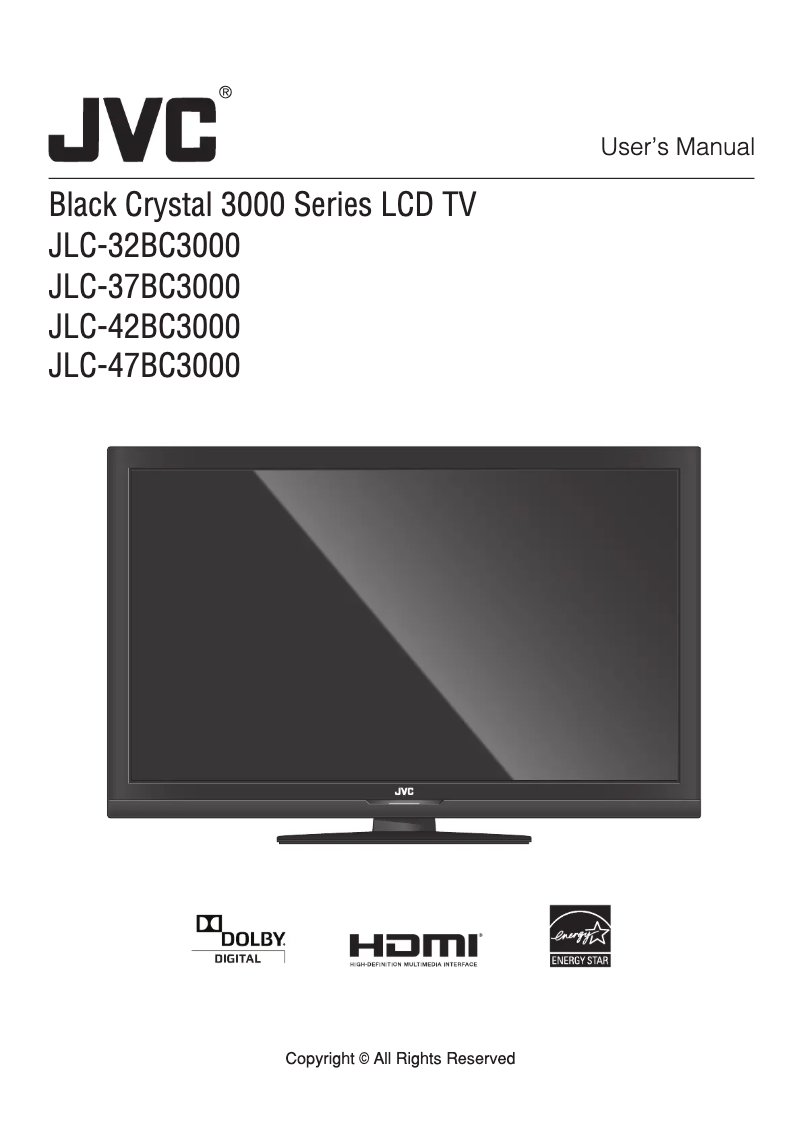 Página 1 del manual Manual de usuario JVC JLC37BC3000