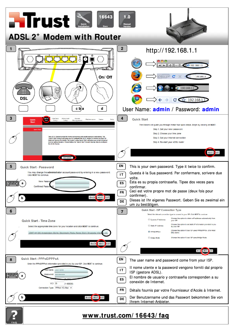 Imagen de la primera página del manual del dispositivo 16643