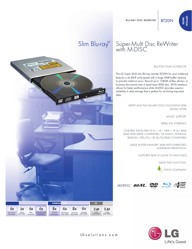 Imagen de la primera página del manual del dispositivo BT20N