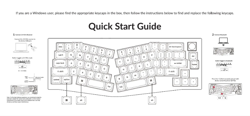 Página 1 del manual Guía de inicio rápido Keychron Q8 Max