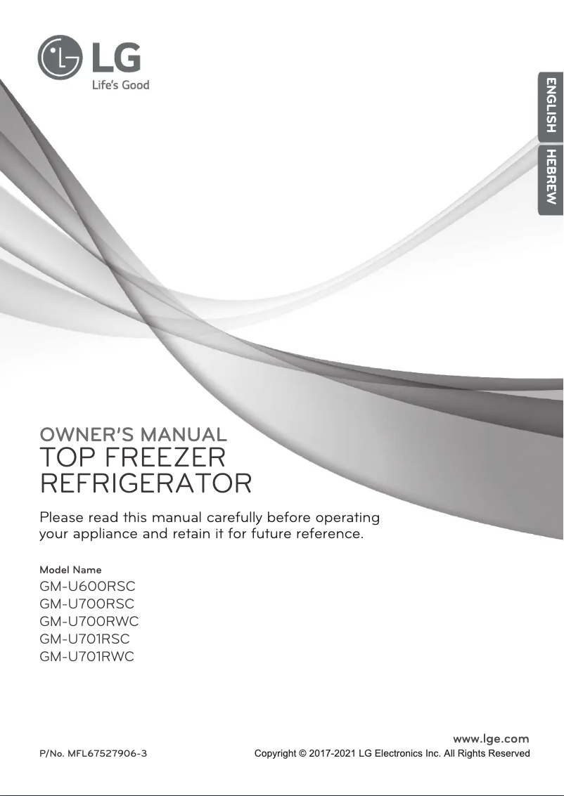 Imagen de la primera página del manual del dispositivo GM-U700RSC