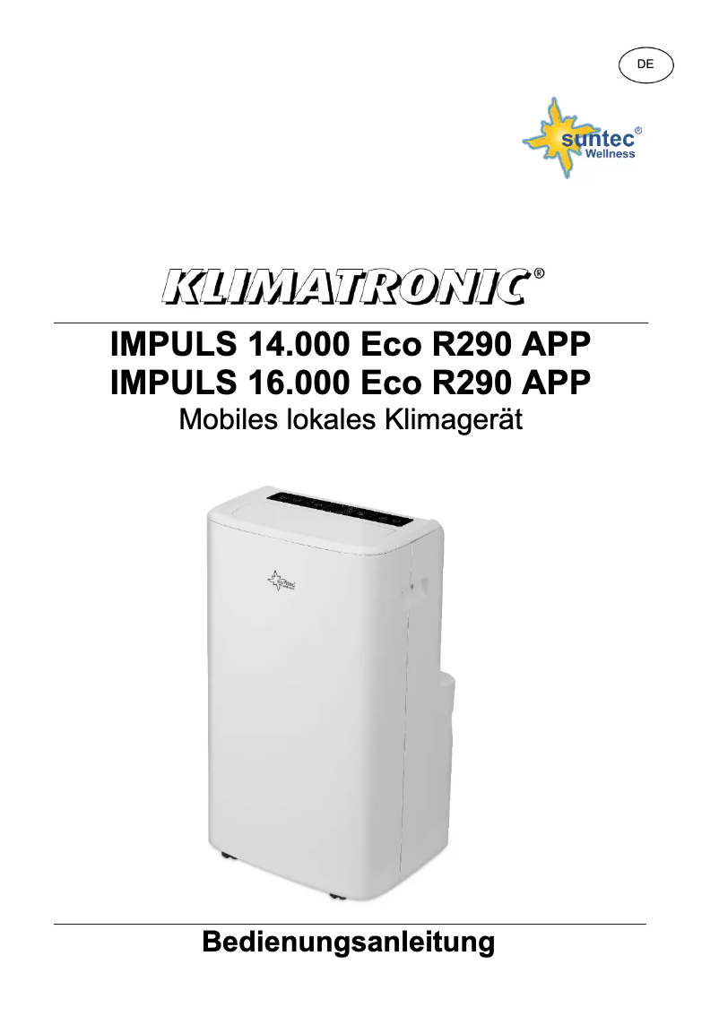 Página 1 del manual Manual de usuario Suntec Impuls 16.000 Eco R290 App