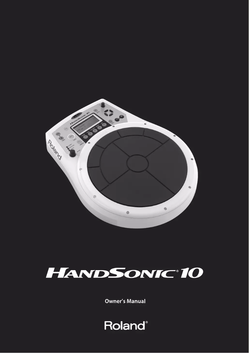 Imagen de la primera página del manual del dispositivo HandSonic HPD-10