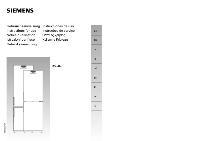 Imagen de la primera página del manual del dispositivo KG32U123GB