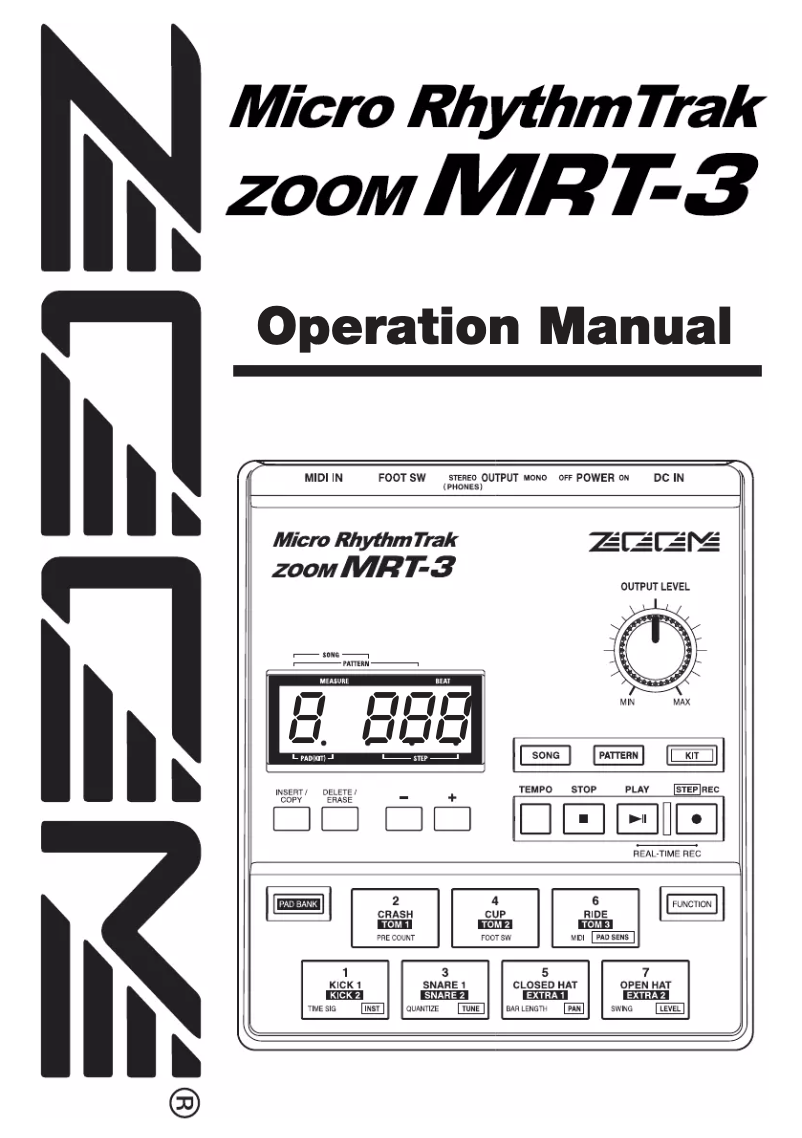 Imagen de la primera página del manual del dispositivo MRT-3B