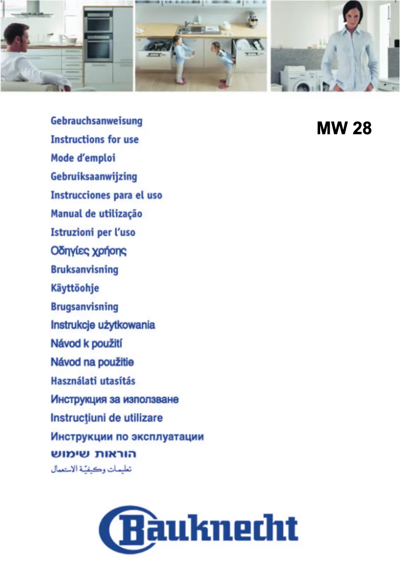 Imagen de la primera página del manual del dispositivo MW 28 AW