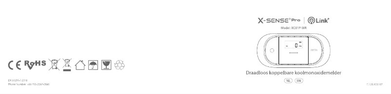 Página 1 del manual Manual de usuario X-Sense XC01P-WR