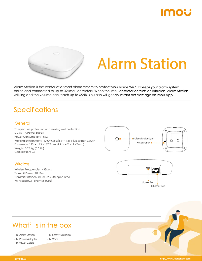 Página nº 1 - Ficha técnica Imou Alarm Station