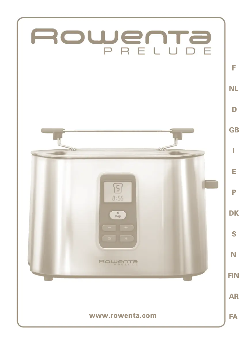 Imagen de la primera página del manual del dispositivo Prelude TT616030