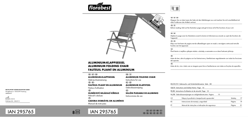 Página 1 del manual Manual de usuario Florabest IAN 295765