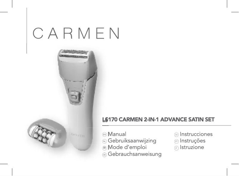Imagen de la primera página del manual del dispositivo 2-in-1 Advance Satin Set LS170