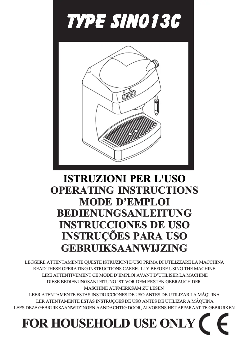 Imagen de la primera página del manual del dispositivo Saeco Via Veneto Combi de Luxe RI9347