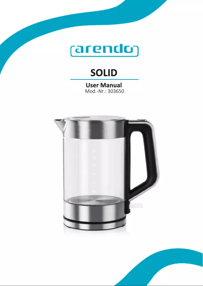 Página 1 del manual Manual de usuario Arendo Solid 30365