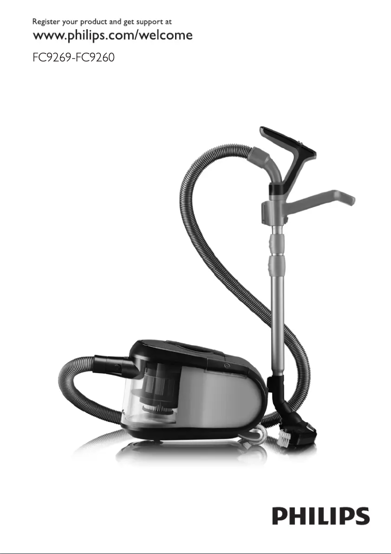 Imagen de la primera página del manual del dispositivo ErgoFit FC9262