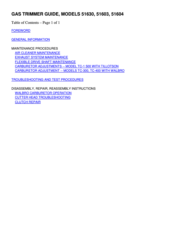 Página 1 del manual Manual de usuario Toro 51630