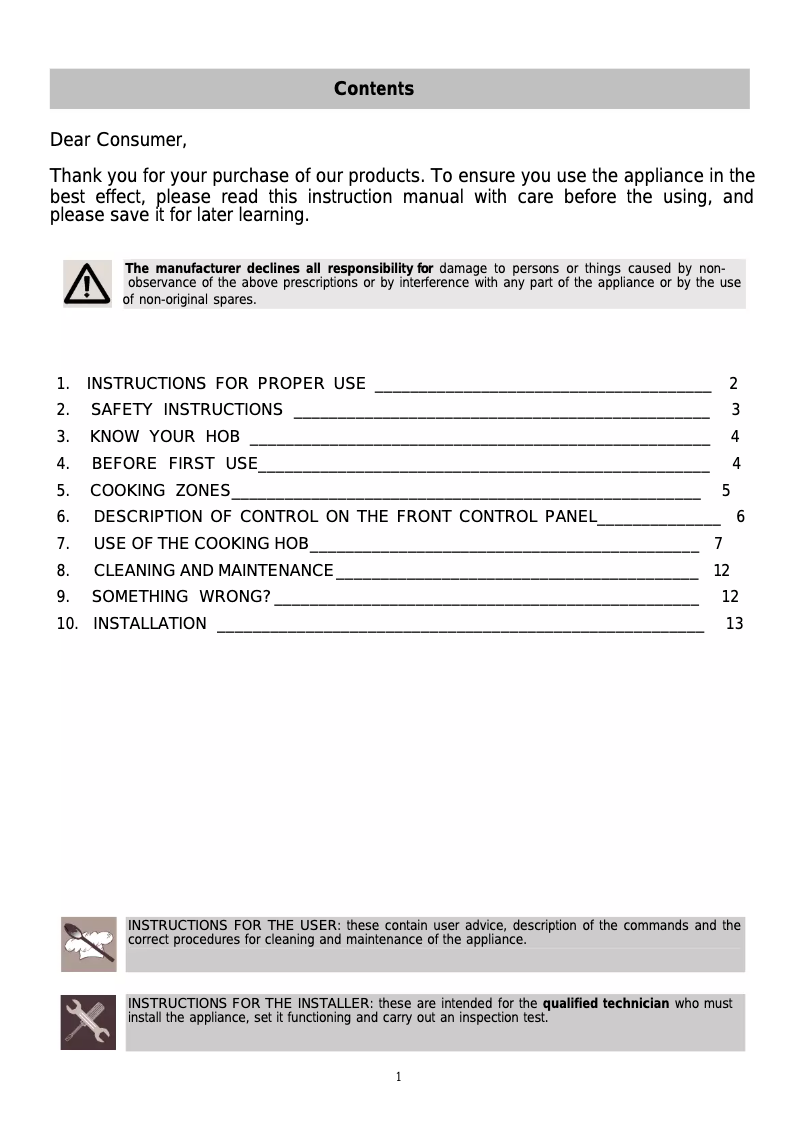Página 1 del manual Manual de usuario Elba EDCH-3002