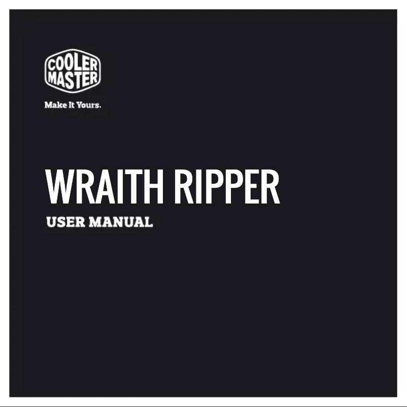 Imagen de la primera página del manual del dispositivo Wraith Ripper
