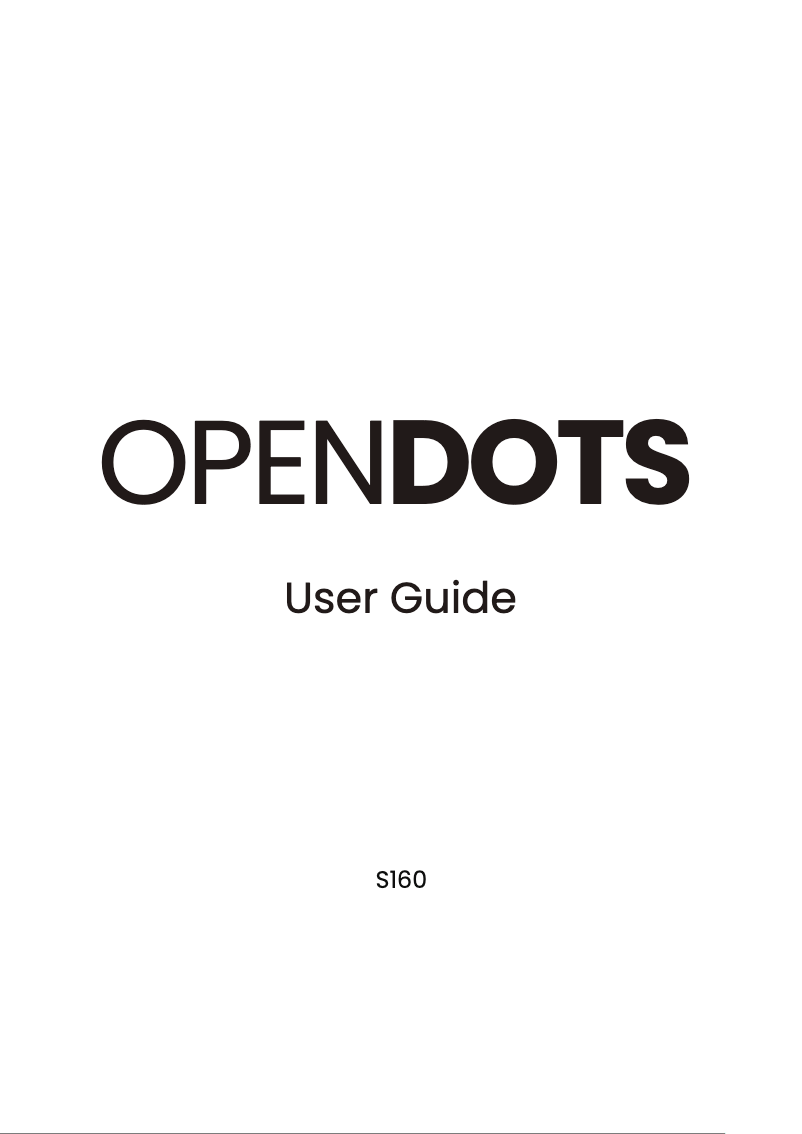 Imagen de la primera página del manual del dispositivo OpenDots