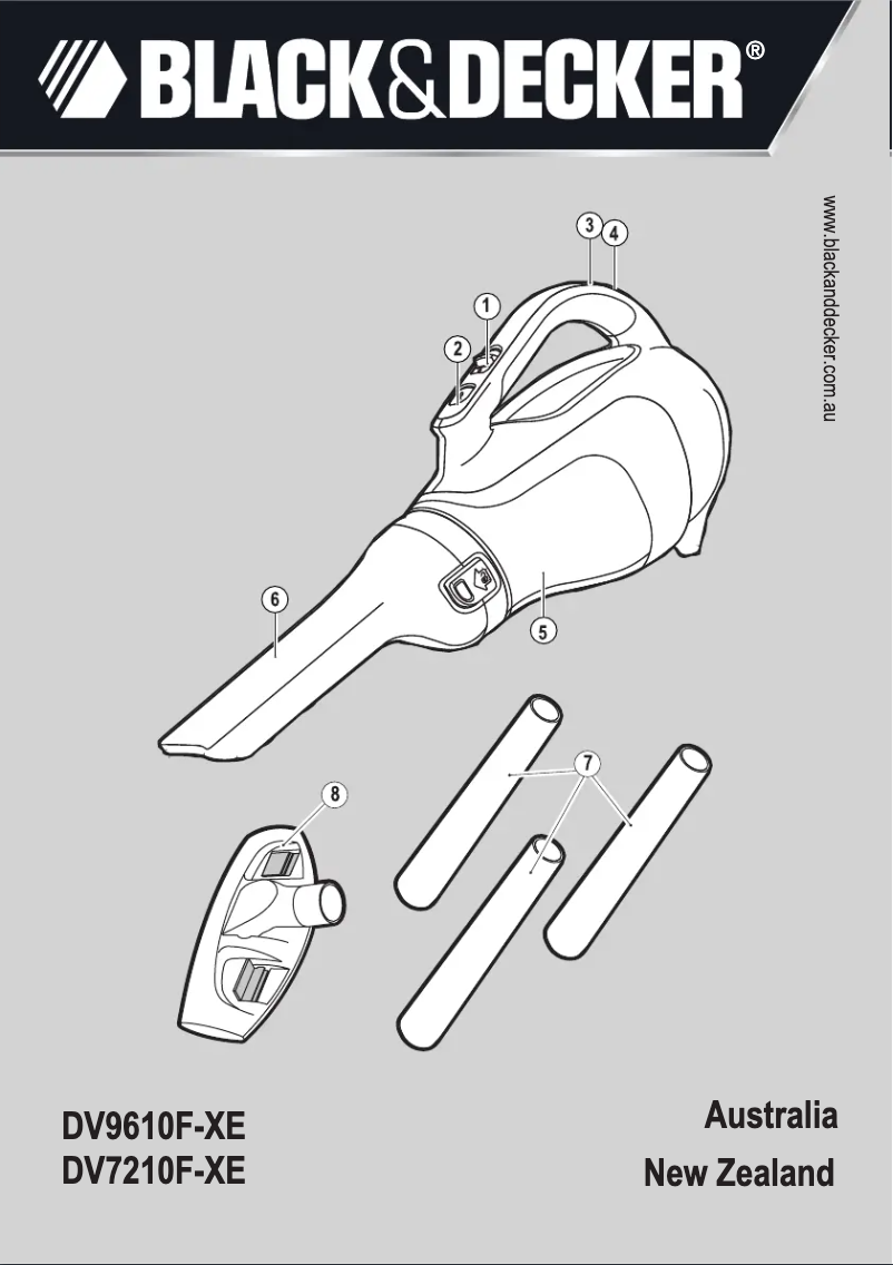 Página 1 del manual Manual de usuario Black & Decker Dustbuster DV7210F