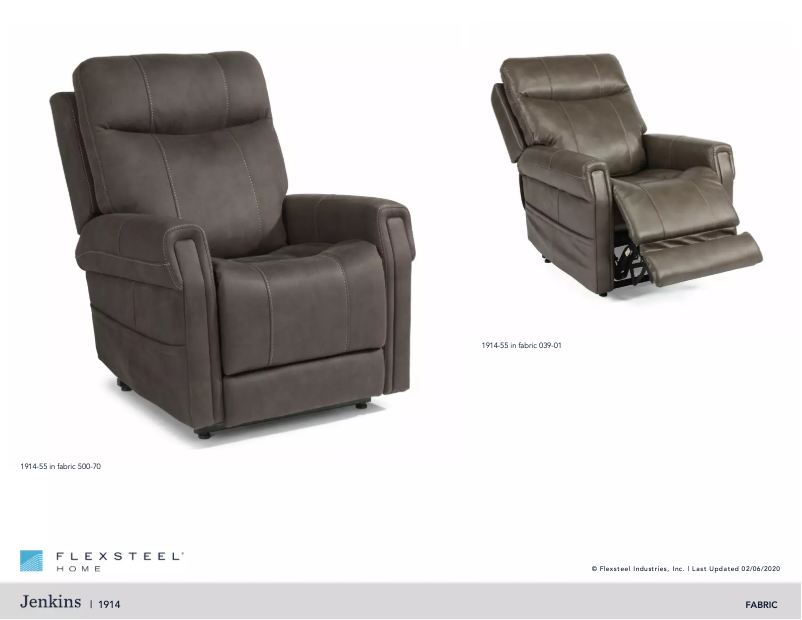 Página 1 del manual Manual de usuario Flexsteel Jenkins 1914-55