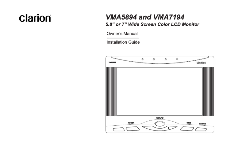 Imagen de la primera página del manual del dispositivo VMA7194