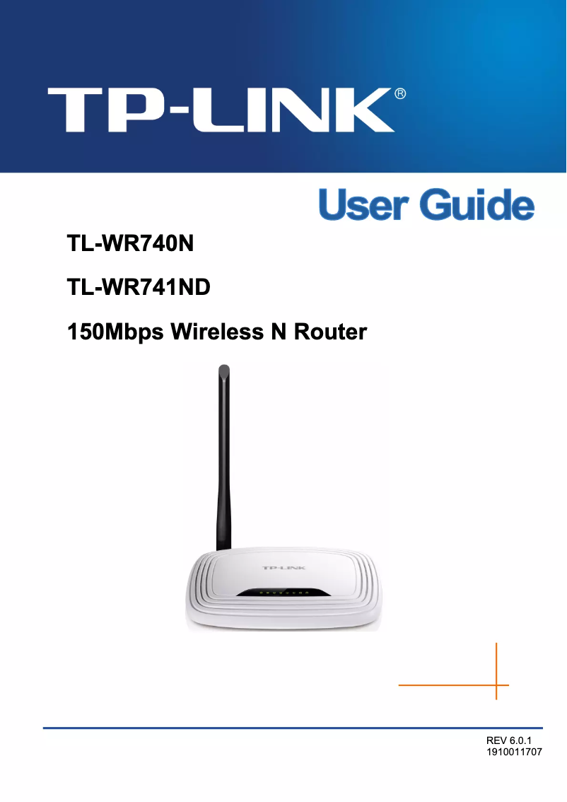 Página 1 del manual Guía de instalación TP-Link TL-WR740N