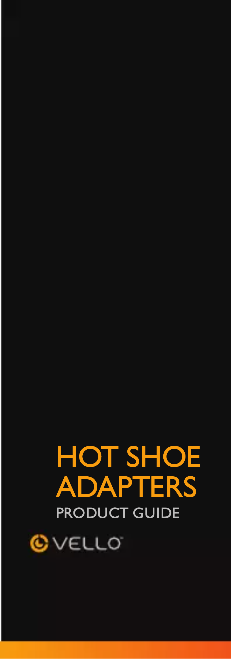 Página 1 del manual Manual de usuario Vello Hot Shoe Adapter