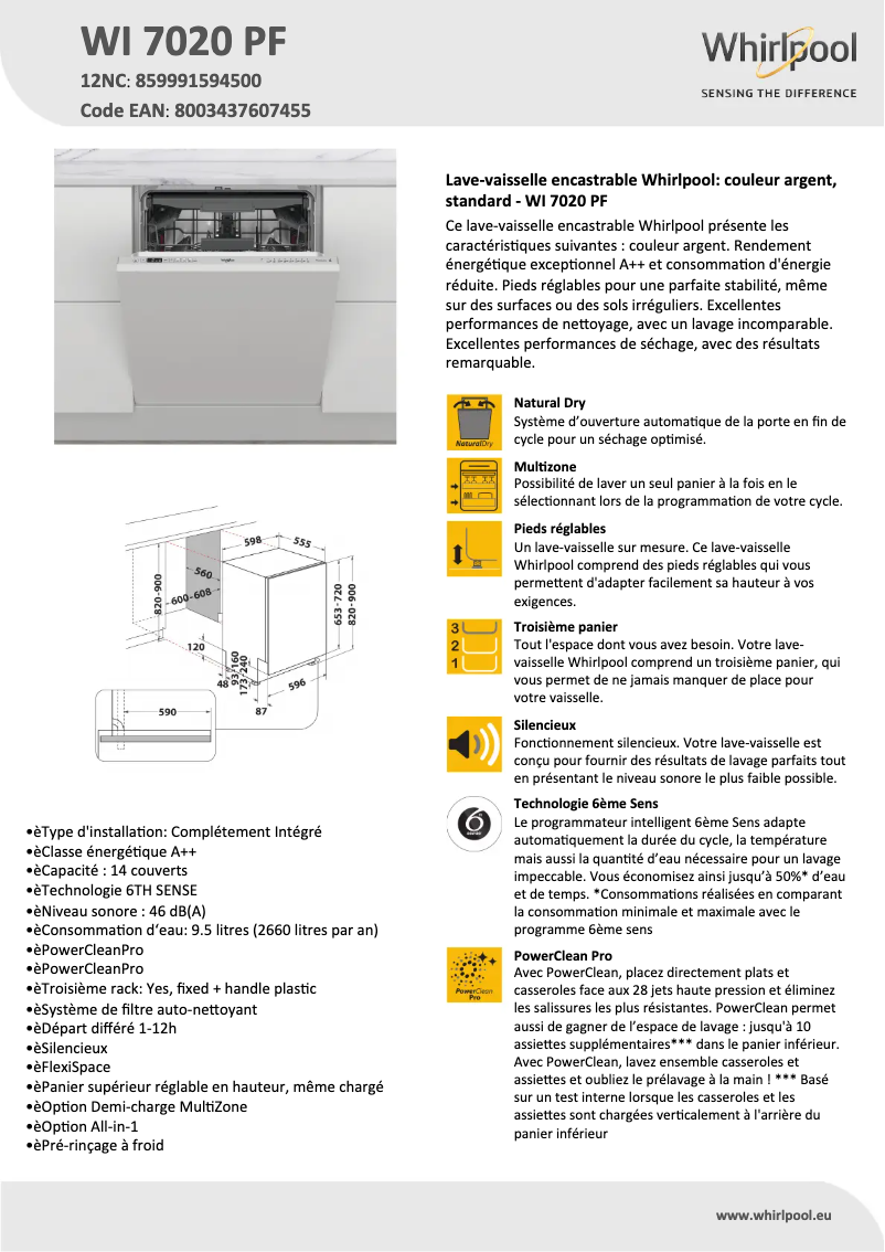 Imagen de la primera página del manual del dispositivo Wi 7020 Pf
