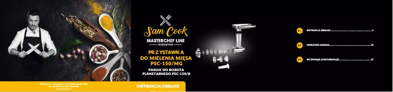 Página 1 del manual Manual de usuario Sam Cook PSC-150/MG