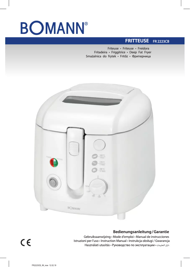 Imagen de la primera página del manual del dispositivo FR 2223 CB