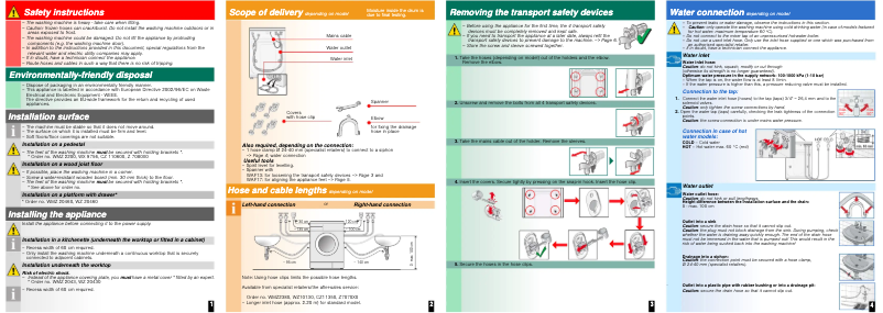 Imagen de la primera página del manual del dispositivo WAS20420EE