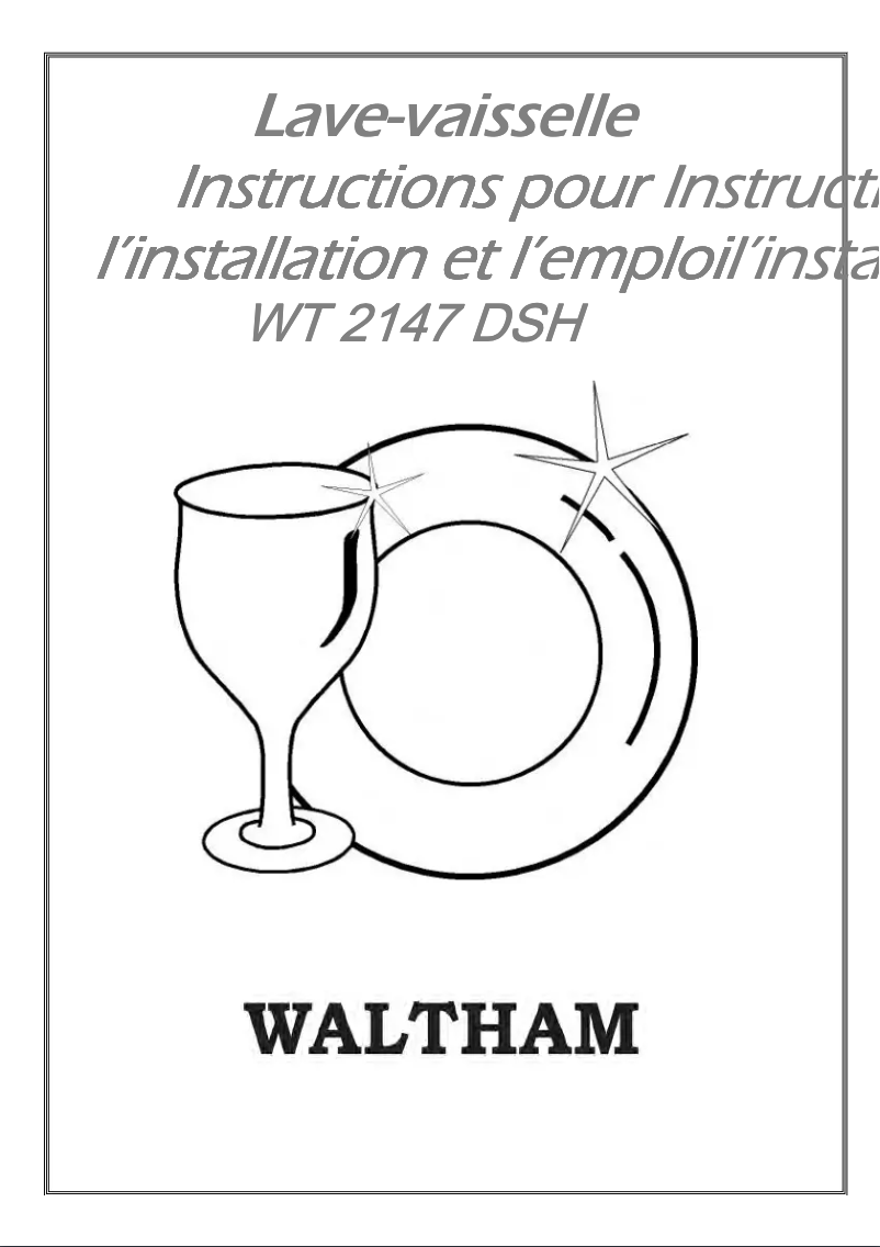 Página nº 1 - Manual de usuario Waltham WT 1247 DSH
