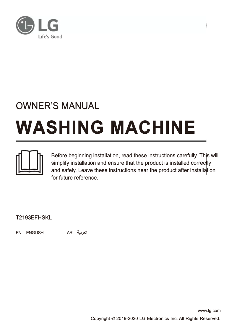 Página 1 del manual Manual de usuario LG T2193EFHSKL