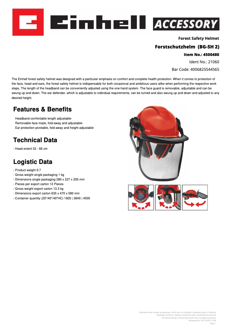 Imagen de la primera página del manual del dispositivo BG-SH 2