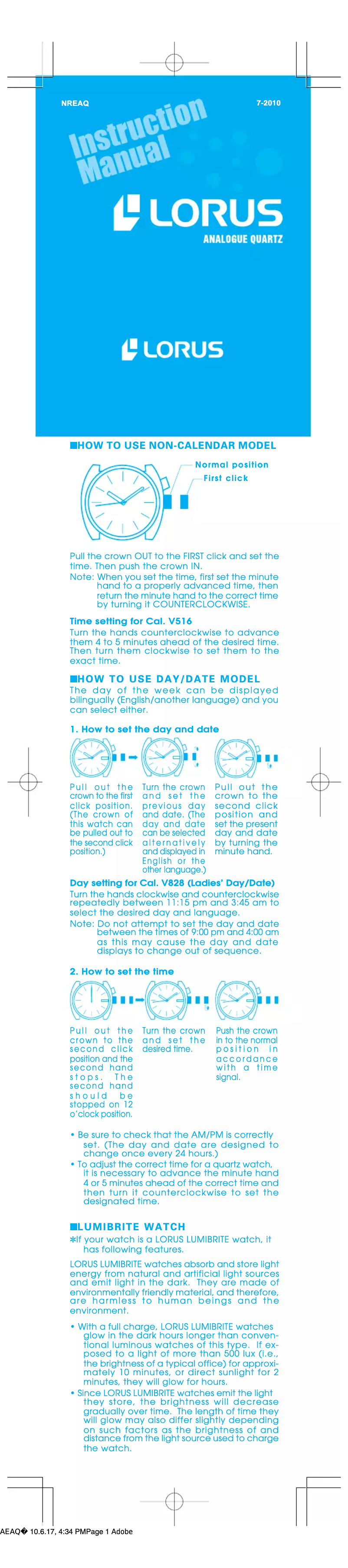 Imagen de la primera página del manual del dispositivo VX44