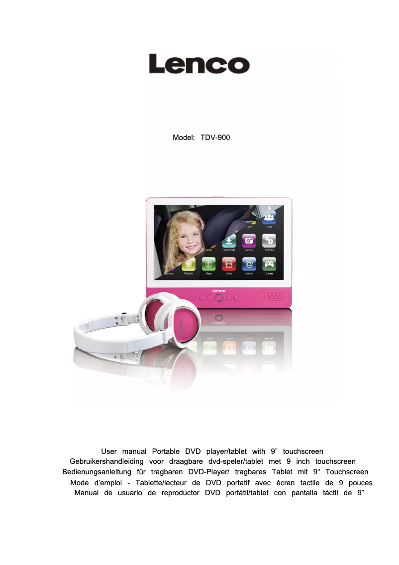 Imagen de la primera página del manual del dispositivo TDV-900