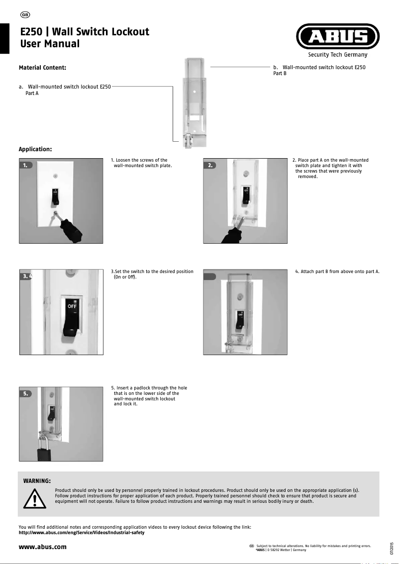 Imagen de la primera página del manual del dispositivo E250