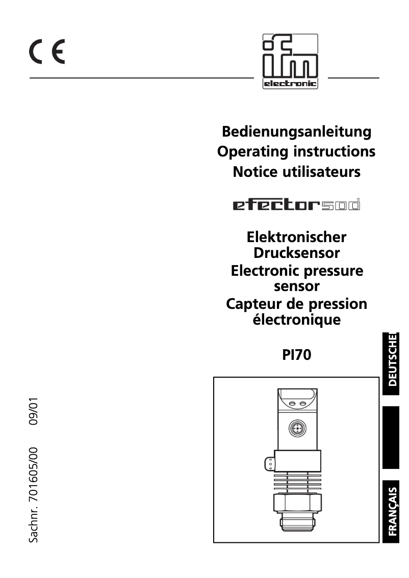 Página 1 del manual Manual de usuario IFM PI7053
